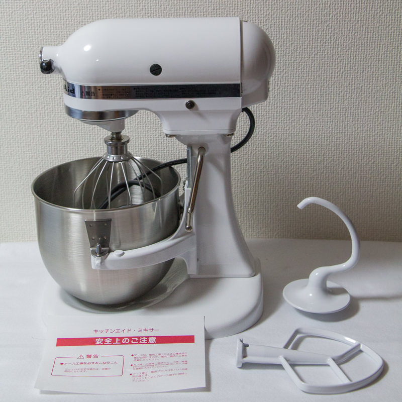 お買い得新作エフエムアイ キッチンエイド KitchenAid KSM150WH動作確認済 ミキサー